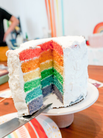 rainbow layer cake