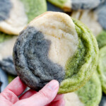 matcha black sesame neapolitan cookies