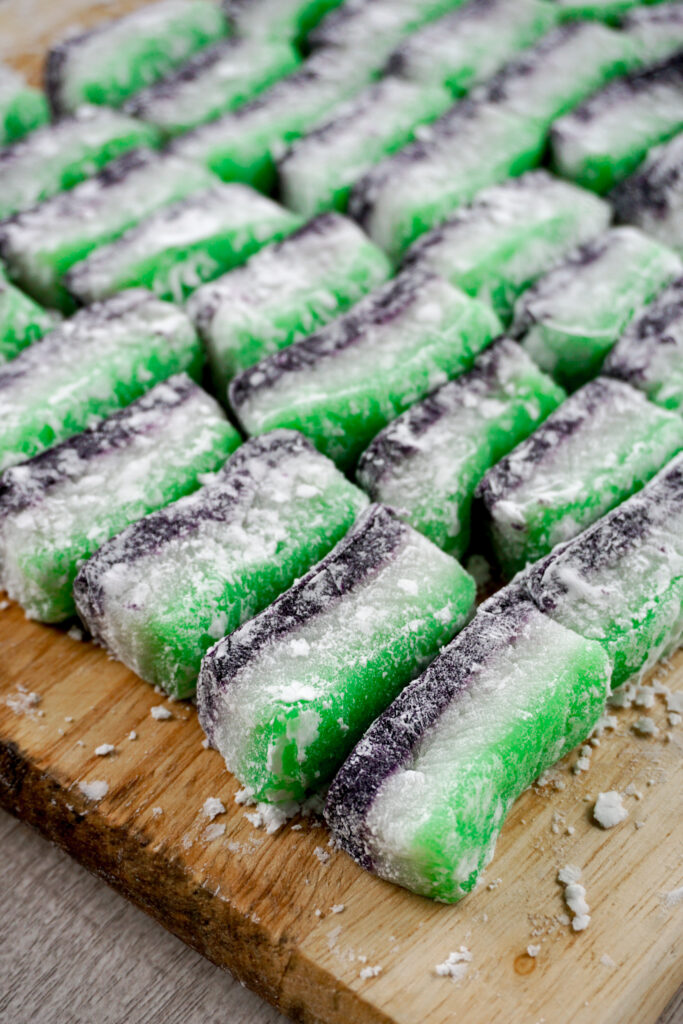 ube pandan mochi chi chi dango