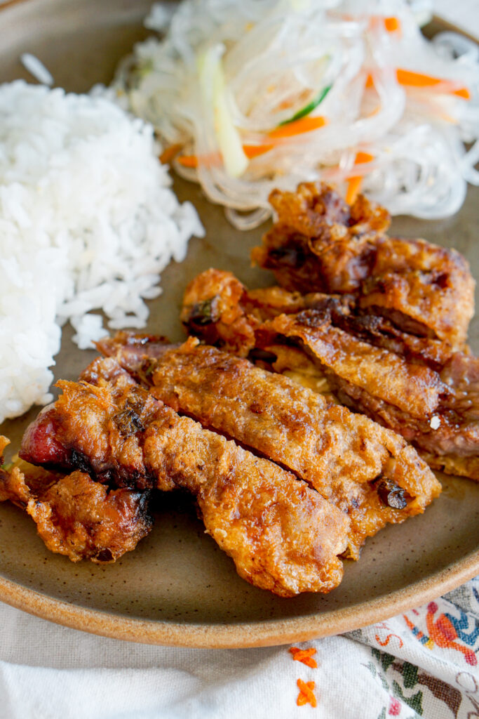 meat jun (Korean Hawaiian marinated and battered steak)