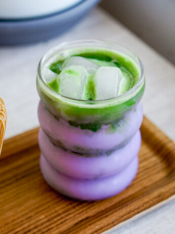 ube matcha latte