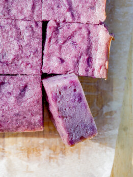 Okinawan sweet potato butter mochi
