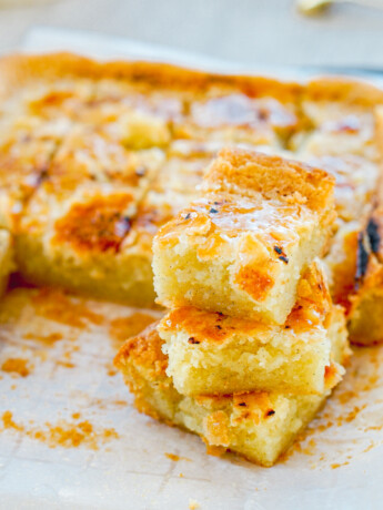 vanilla bean creme brulee butter mochi