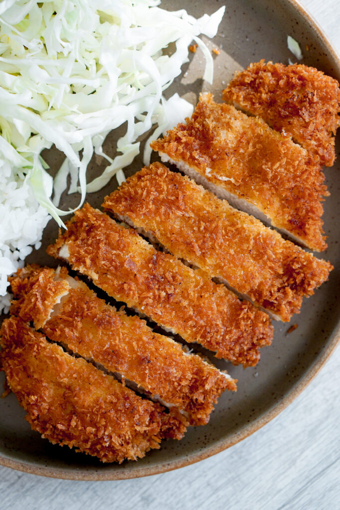 sliced chicken katsu