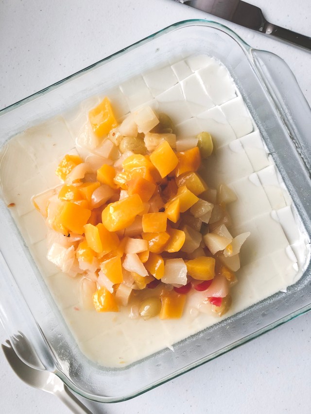 how to make coconut lychee jello