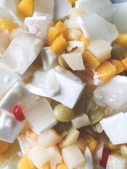 coconut lychee jello