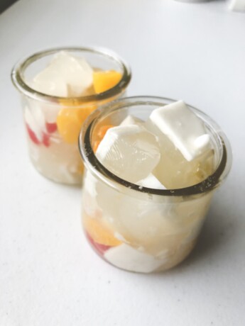 coconut lychee jello