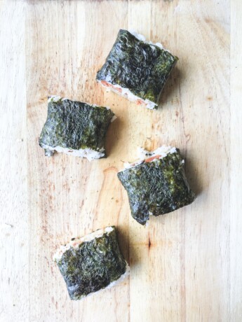 spam musubi slices